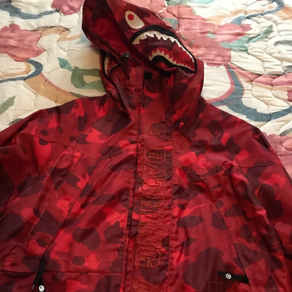 Red bape jacket